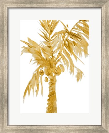 Framed Gold Palms I Print