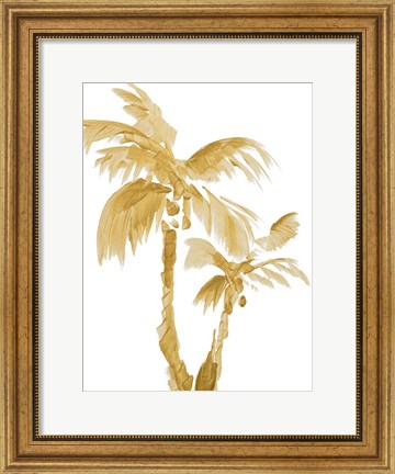 Framed Gold Palms II Print