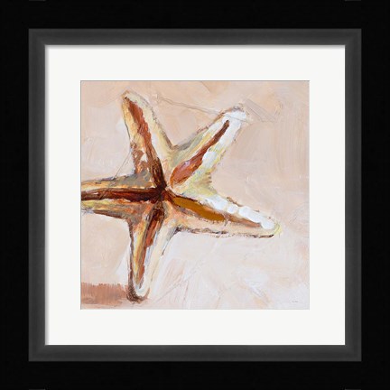 Framed Copper Starfish Print