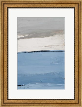Framed Blue Flatlands I Print