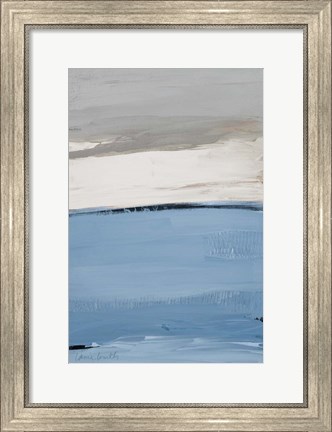 Framed Blue Flatlands I Print