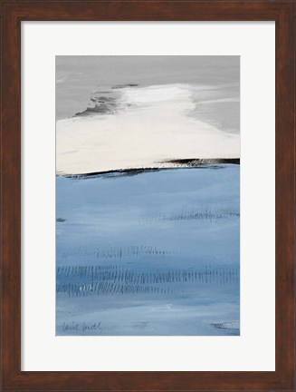 Framed Blue Flatlands II Print