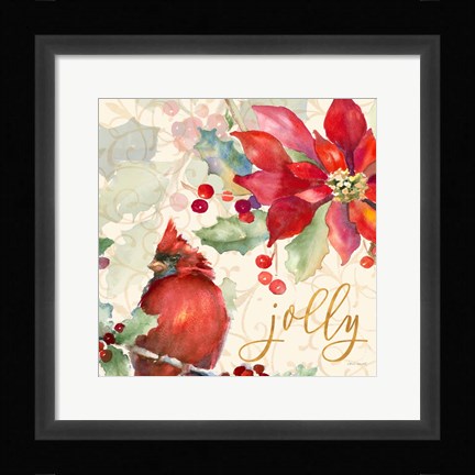 Framed Holiday Wishes II Print