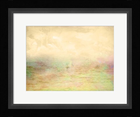Framed Misty Ocean I Print