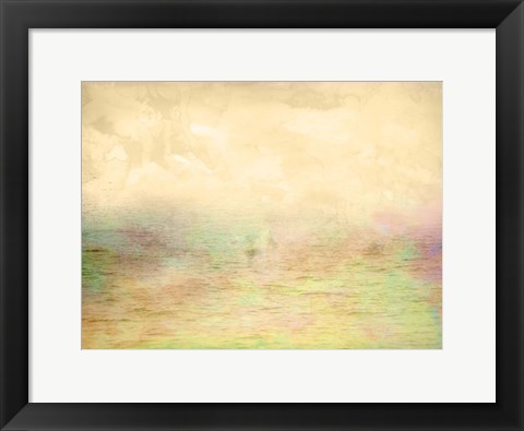 Framed Misty Ocean I Print