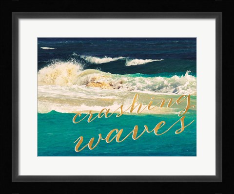 Framed High Waves II Print