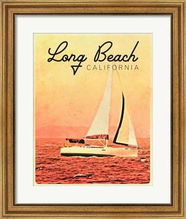 Framed Long Beach, California Print
