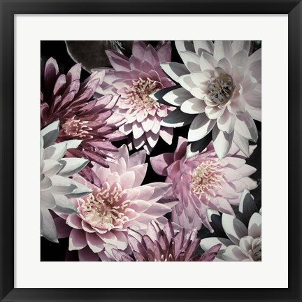 Framed Plum Florals Print