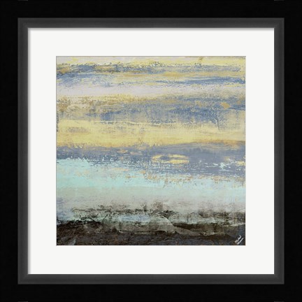 Framed Origins Blue II Print