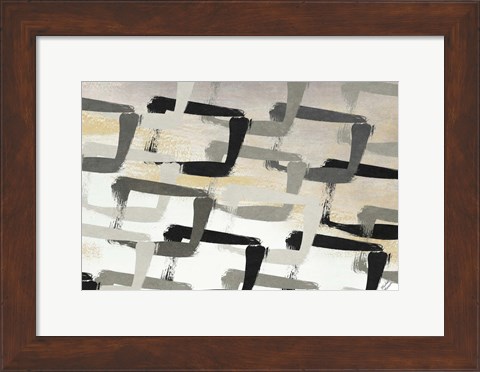 Framed Gray Abstract Print