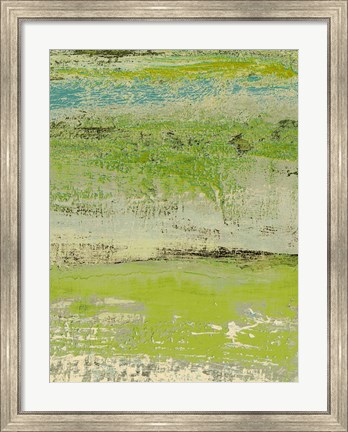 Framed Organic Green II Print