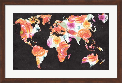 Framed World Florals Print