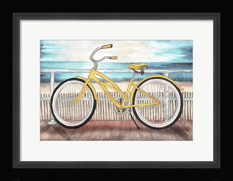 Framed Coastal Bike Rides Print