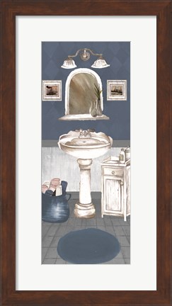 Framed White Wash Bath II Print