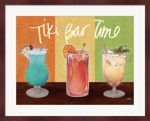 Framed Tiki Bar Time Print