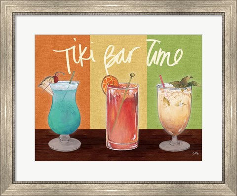 Framed Tiki Bar Time Print