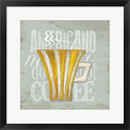 Framed Daily Coffee I Print
