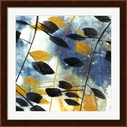 Framed Autumn Leaves I Print
