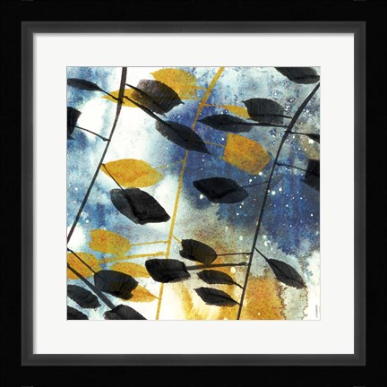 Framed Autumn Leaves I Print