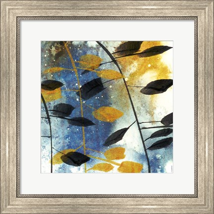 Framed Autumn Leaves II Print