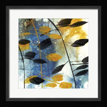 Framed Autumn Leaves II Print