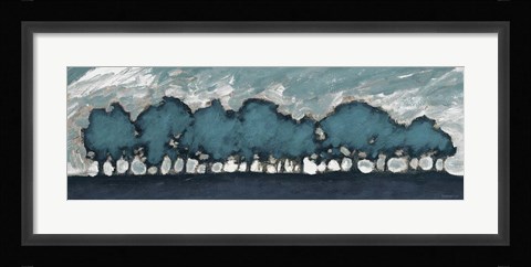 Framed Tree Row Sunset Print