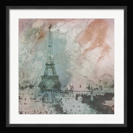 Framed Vintage Europe I Print