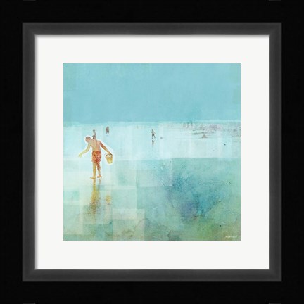 Framed Beach Day Shelling Print