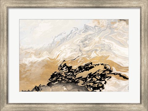 Framed Gold Wave Print