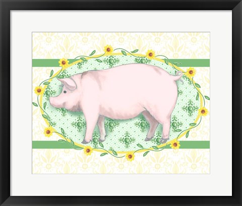 Framed Piggy Wiggy I Print