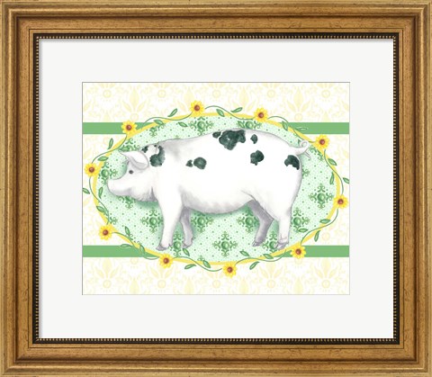 Framed Piggy Wiggy III Print