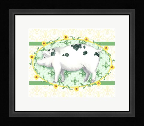 Framed Piggy Wiggy III Print