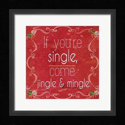 Framed Red Hot Christmas I Print