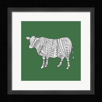 Framed Ornate Farm I Print