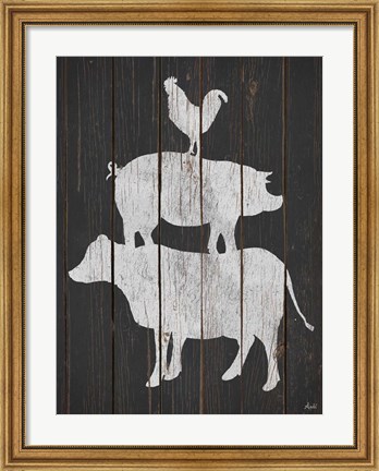 Framed Farm Stack Print