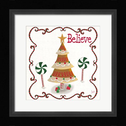 Framed Gingerbread Forest I Print