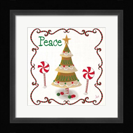 Framed Gingerbread Forest II Print