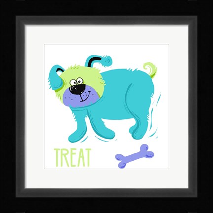 Framed Dogs Gone Wild I Print
