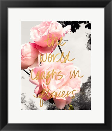 Framed Love Blooms II Print