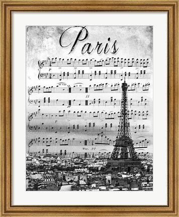 Framed Musical Paris Print