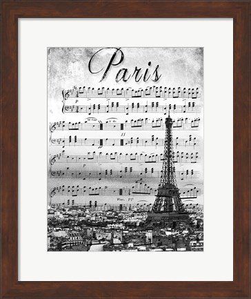 Framed Musical Paris Print
