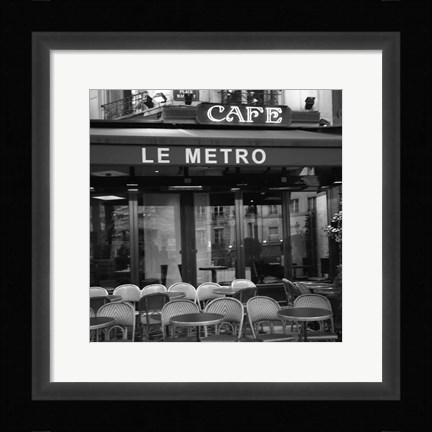 Framed Paris Scene II Print