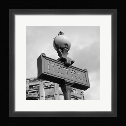 Framed Paris Scene III Print