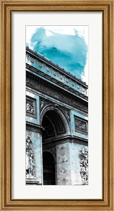 Framed Watercolor France Panel I Print