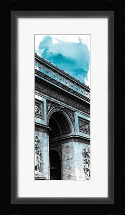 Framed Watercolor France Panel I Print