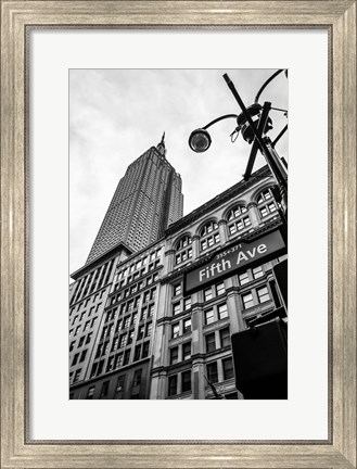 Framed Down the Streets of New York Print