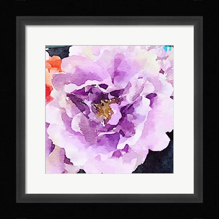 Framed Purple Flower Print