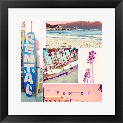 Framed Venice Beach Kit Print