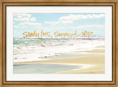 Framed Sandy Toes, Sunkissed Nose Print