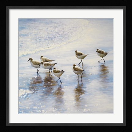 Framed Sand Dancers Square Print